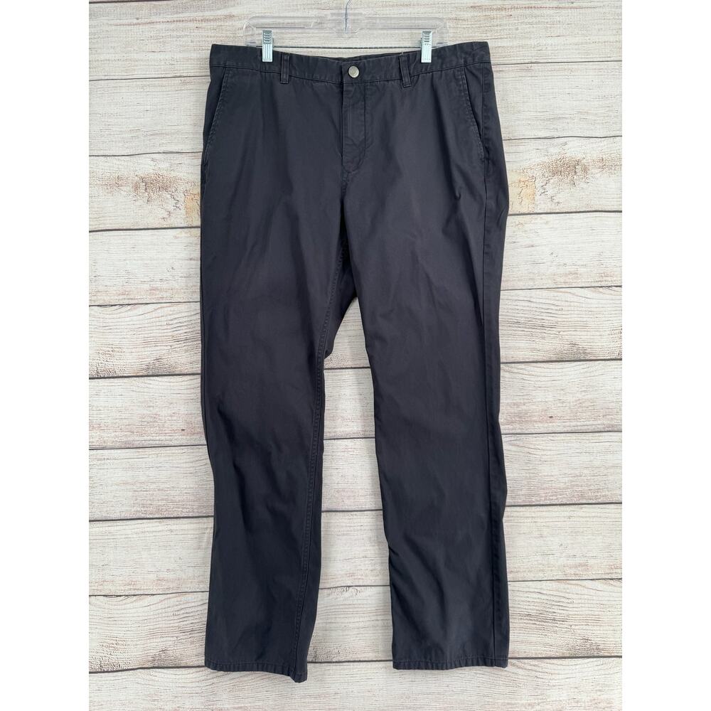 Bonobos Slim Straight Chino Pants Mens 38x32 Charcoal Gray 4 Pockets‎